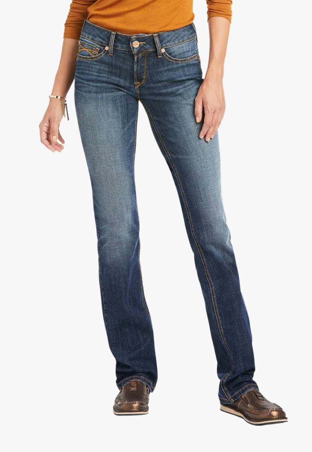 Ariat CLOTHING-Womens Jeans Ariat Womens R.E.A.L Luciana Straight Leg Jean