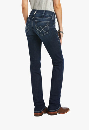 Ariat CLOTHING-Womens Jeans Ariat Womens REAL Mid Rise Clarissa Straight Jean