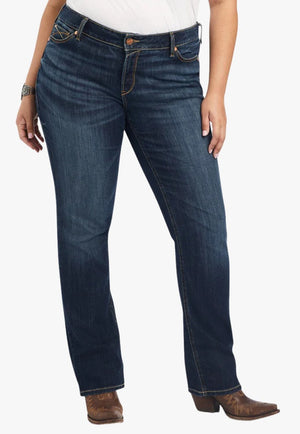 Ariat CLOTHING-Womens Jeans Ariat Womens REAL Octavia Mid Rise Straight Leg