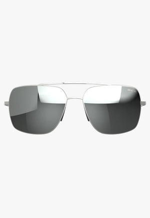 BEX ACCESSORIES-Sunglasses Matte Silver/Gray/Silver BEX Wing Sunglasses