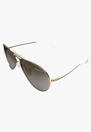 BEX ACCESSORIES-Sunglasses Rose Gold/Brown BEX Wesley Sunglasses
