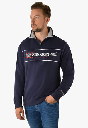 Bullzye CLOTHING-Mens Pullovers Bullzye Mens Logo 1/4 Zip Pullover