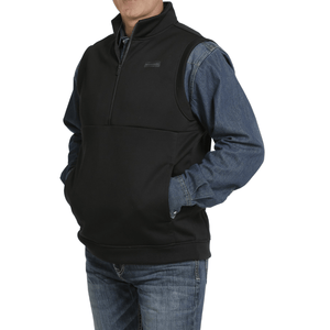 Cinch CLOTHING-Mens Vests Cinch Mens 1/2 Zip Pullover Fleece Vest