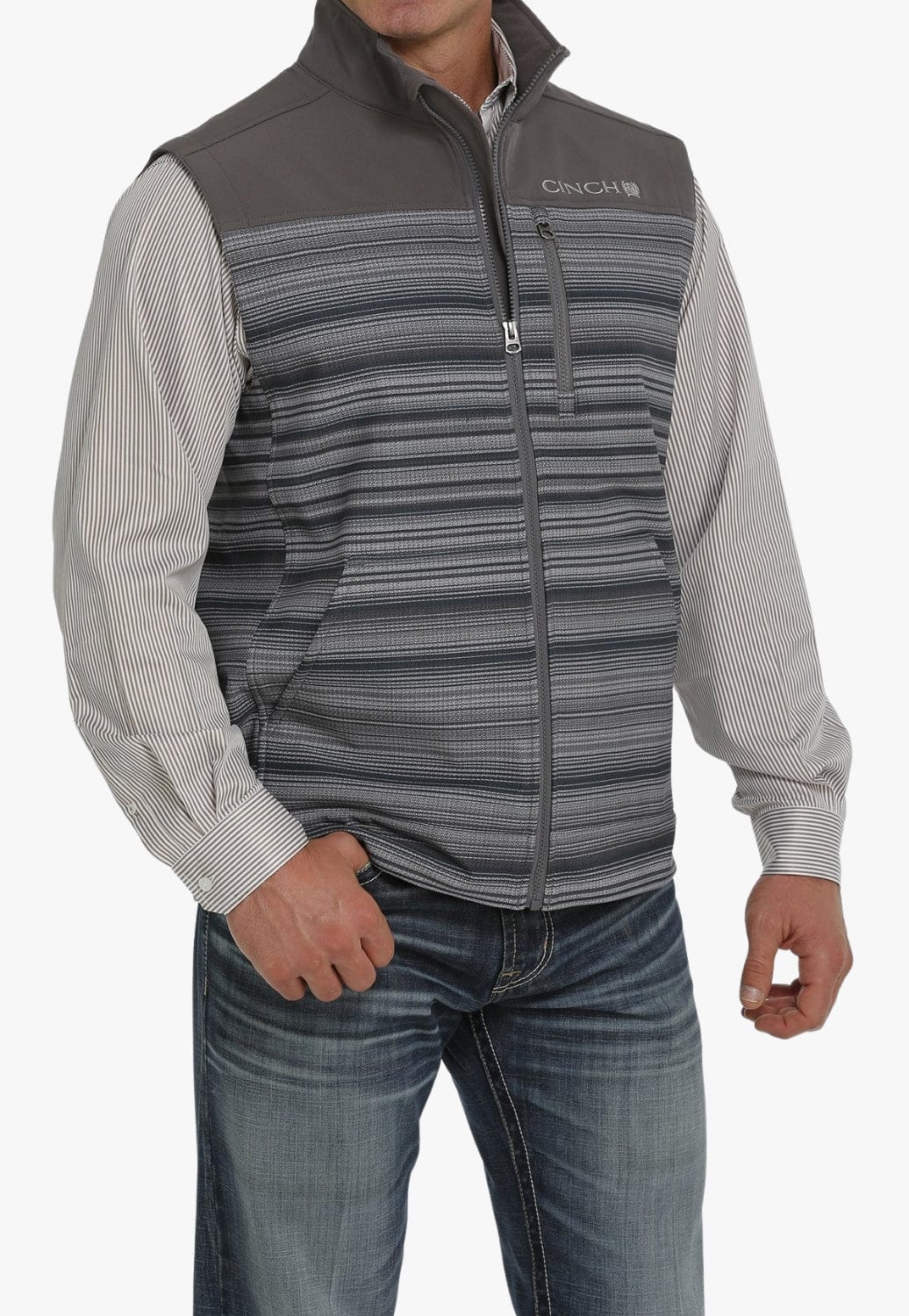 Cinch CLOTHING-Mens Vests Cinch Mens Bonded Vest