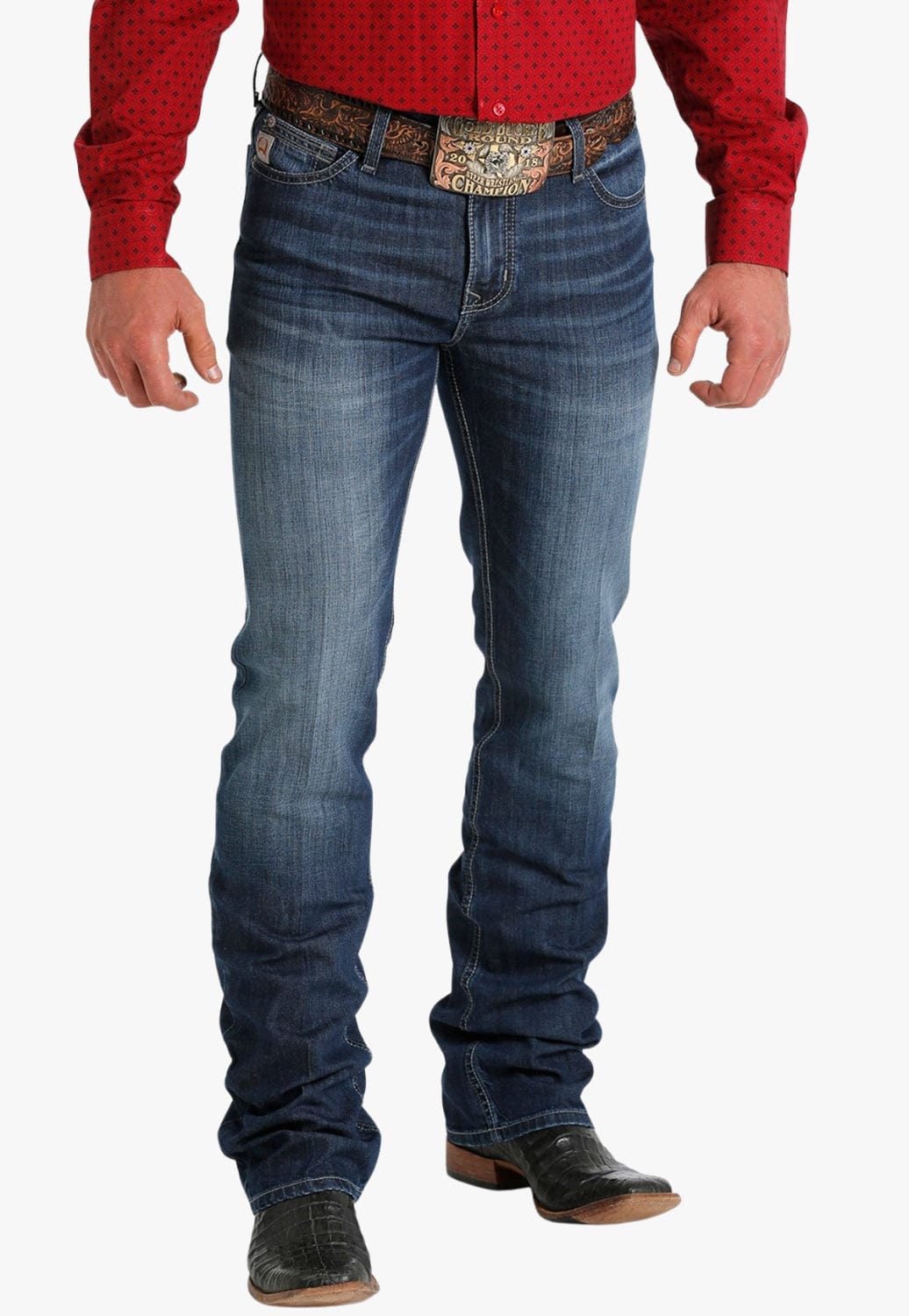 Cinch CLOTHING-Mens Jeans Cinch Mens Ian Straight Boot Cut Jean