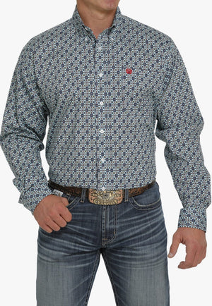 Cinch CLOTHING-Mens Long Sleeve Shirts Cinch Mens Plaid Long Sleeve Shirt