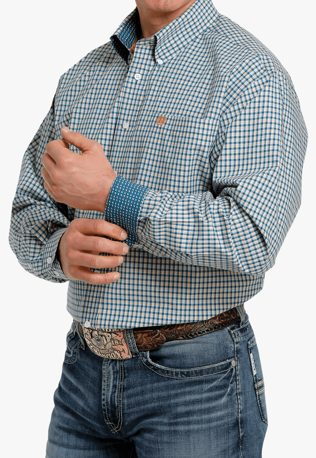 Cinch CLOTHING-Mens Long Sleeve Shirts Cinch Mens Western Long Sleeve Shirt