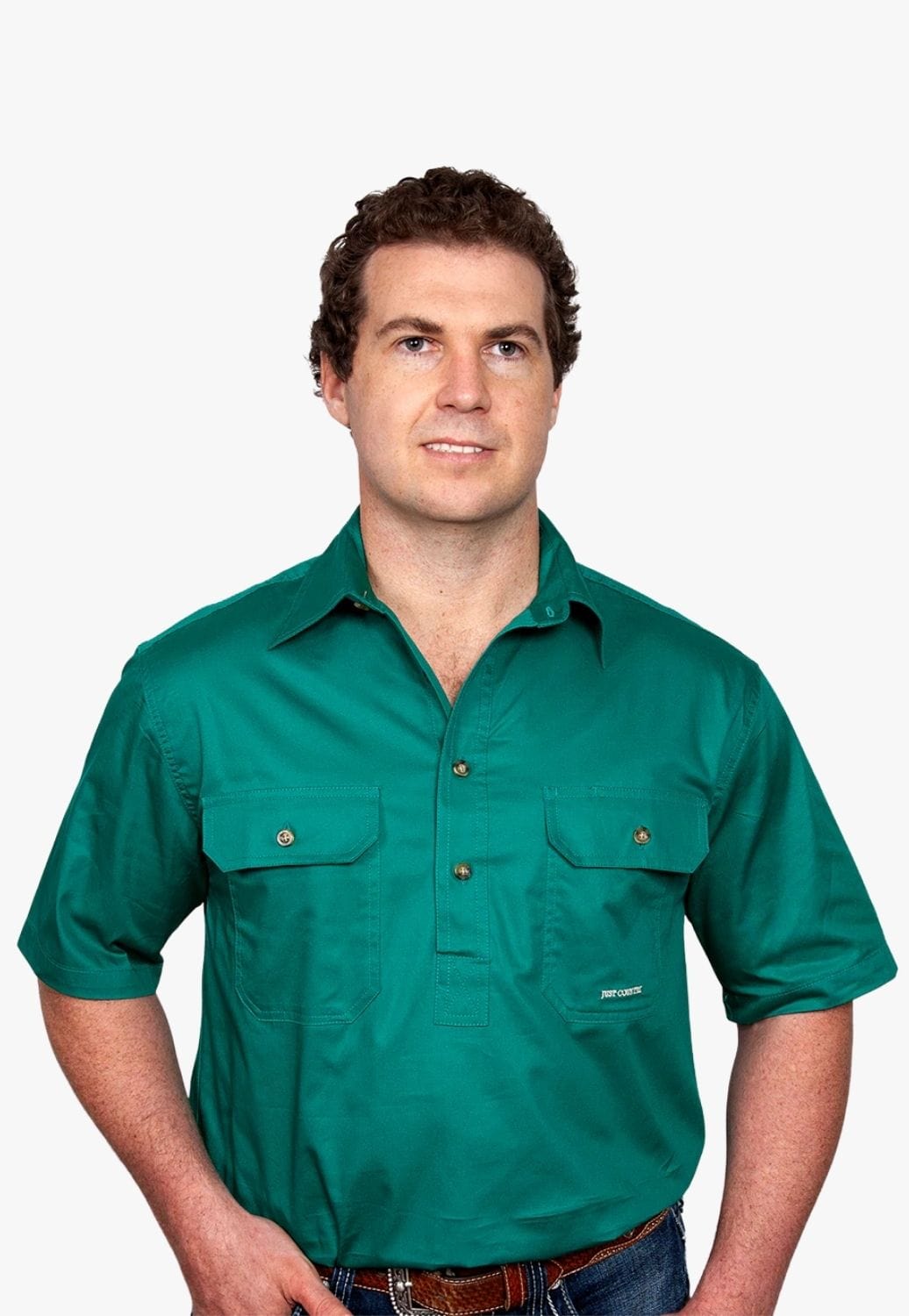 Just Country CLOTHING-Mens Short Sleeve Shirts Just Country Mens Adam Work Shirt