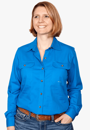 Just Country CLOTHING-Womens Long Sleeve Shirts Just Country Womens Brooke Work Shirt JC50502