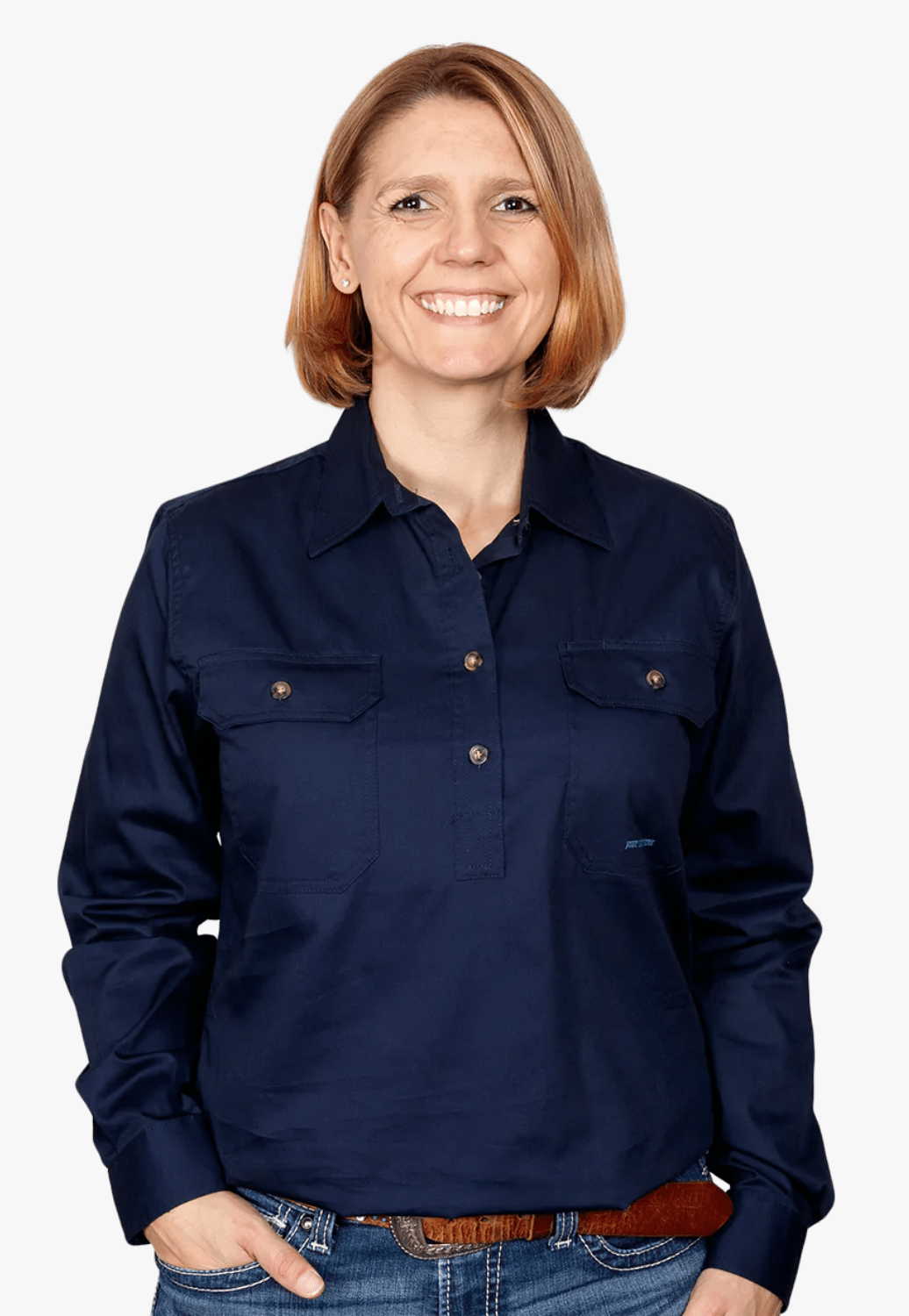 navy blue work shirt womens