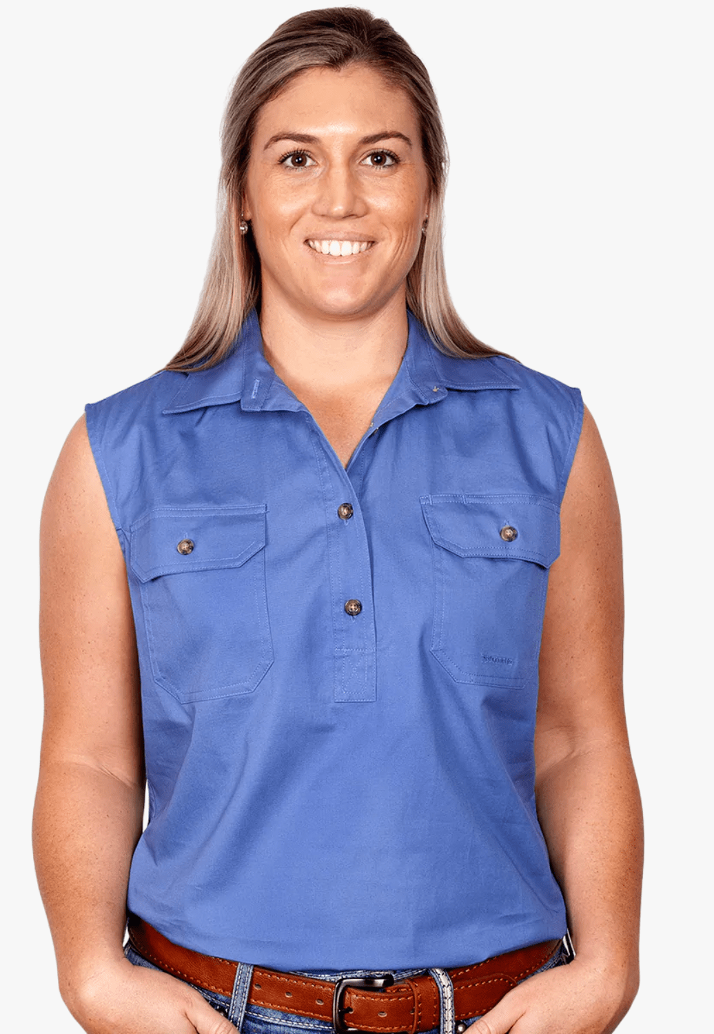 Just Country CLOTHING-Womens Long Sleeve Shirts Just Country Womens Kerry Work Shirt JC50503