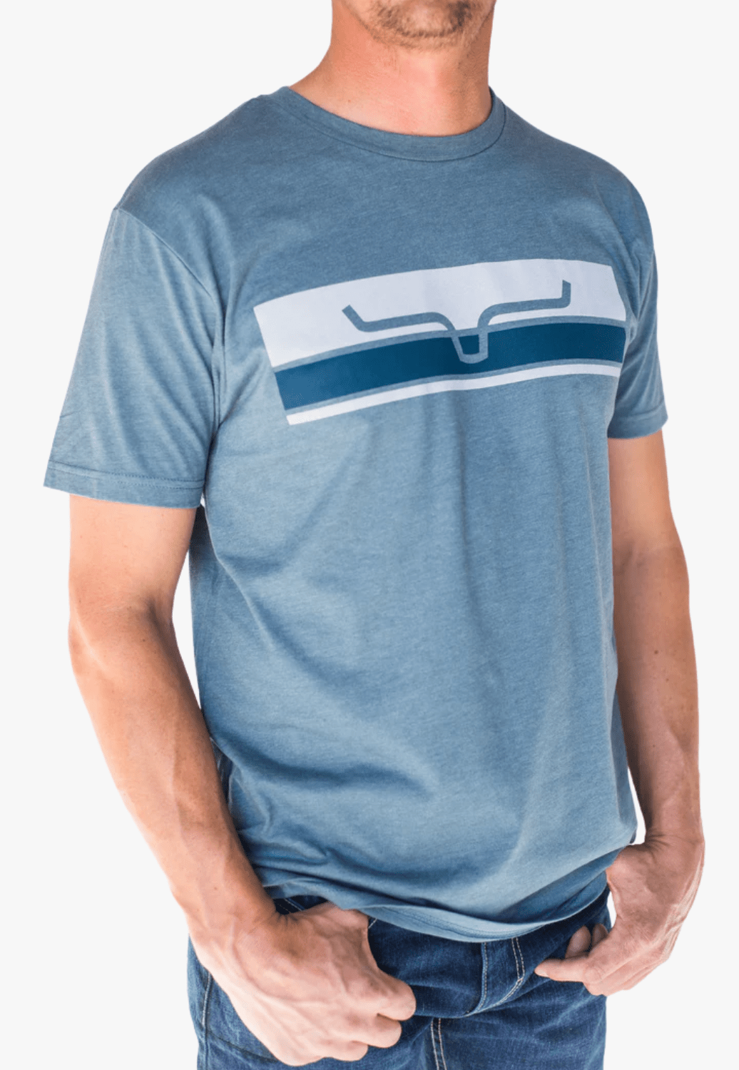 Kimes Ranch CLOTHING-MensT-Shirts S / Indigo Kimes Ranch Mens Broken Stripe T-Shirt