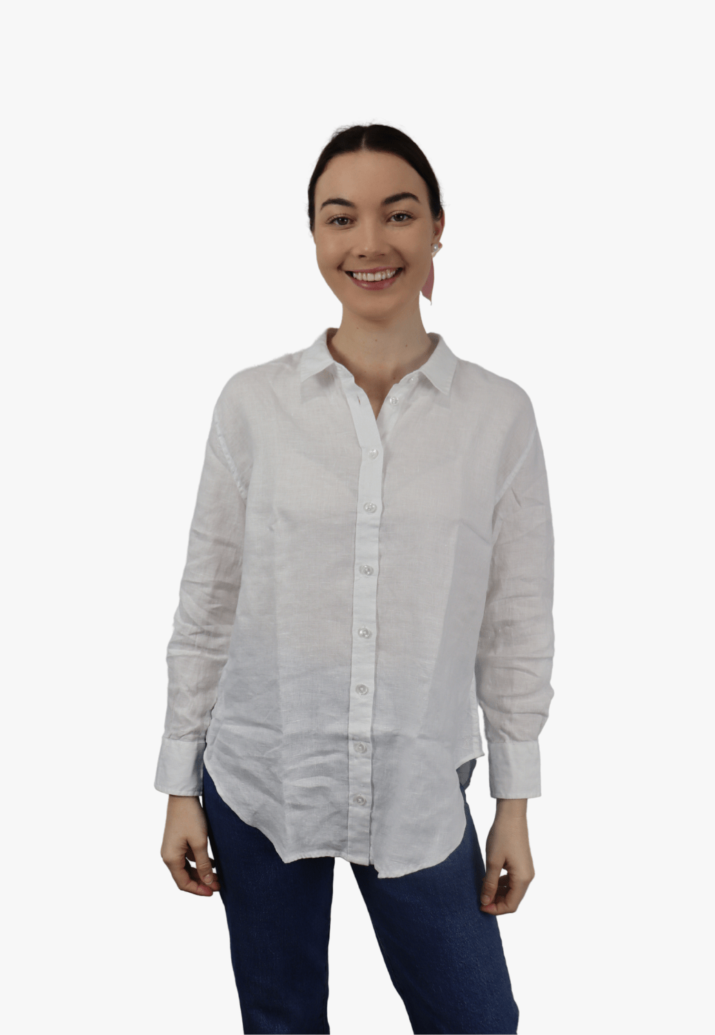 Pilbara CLOTHING-Womens Long Sleeve Shirts Pilbara Ladies Linen Long Sleeve Shirt