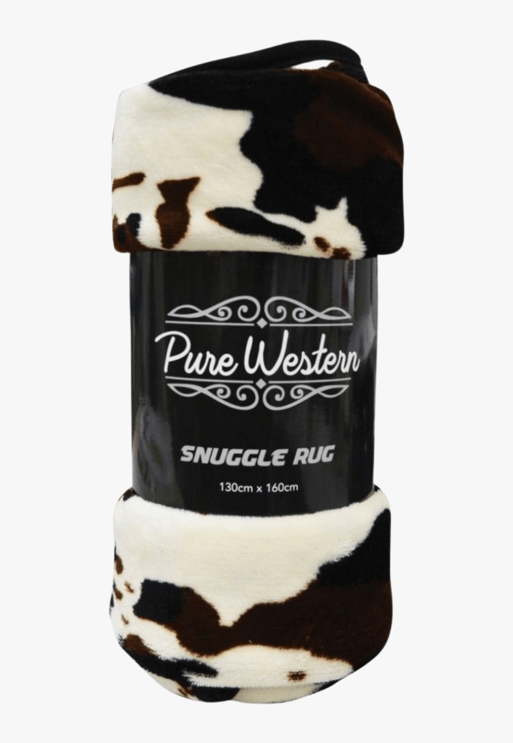 Pure Western ACCESSORIES-General Cow Print Pure Western Snuggle Rug