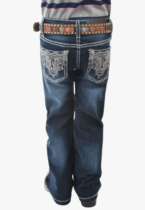 Pure Western CLOTHING-Girls Jeans Pure Western Girls Haley Bootcut Jean