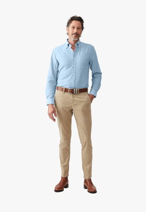 R.M. Williams CLOTHING-Mens Long Sleeve Shirts R.M. Williams Mens Collins Button Down Shirt