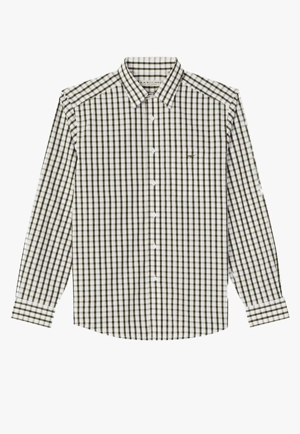 R.M. Williams CLOTHING-Mens Long Sleeve Shirts R.M. Williams Mens Collins Shirt