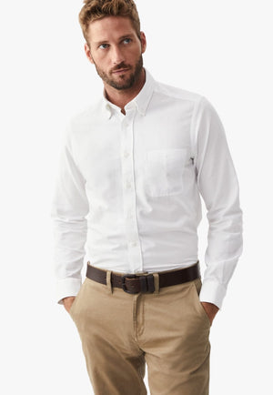 R.M. Williams CLOTHING-Mens Long Sleeve Shirts R.M. Williams Mens Jervis Button Down Shirt