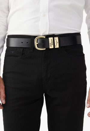 R.M. Williams CLOTHING-Mens Belts & Braces RM Williams Mens 3 Piece Solid Hide Belt
