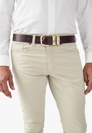 R.M. Williams CLOTHING-Mens Belts & Braces RM Williams Mens 3 Piece Solid Hide Belt