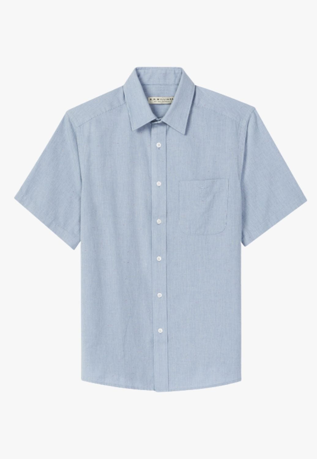 R.M. Williams CLOTHING-Mens Short Sleeve Shirts RM Williams Mens Hervey Short Sleeve Shirt