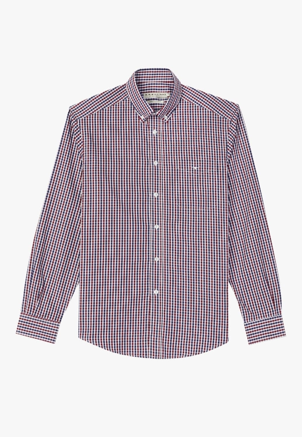 R.M. Williams CLOTHING-Mens Long Sleeve Shirts RM Williams Mens Milton Long Sleeve Shirt