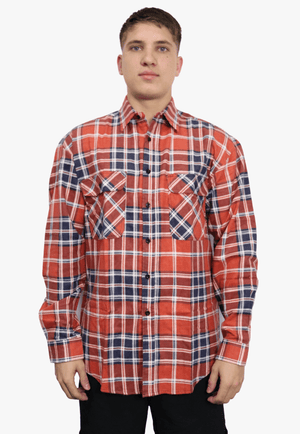 Ritemate WORKWEAR - Mens Shirts Ritemate Open Front Flannelette Shirt