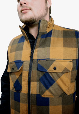 Ritemate WORKWEAR - Mens Jackets Ritemate Zipper Flannelette Quilted Vest