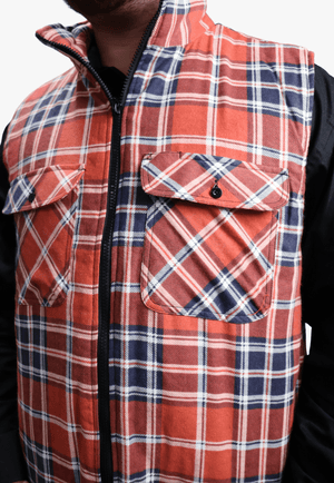 Ritemate WORKWEAR - Mens Jackets Ritemate Zipper Flannelette Quilted Vest
