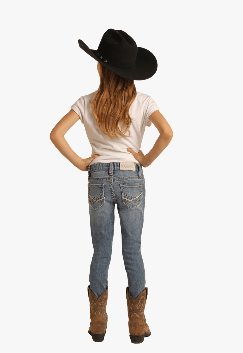 Girl in boots hot sale and jeans