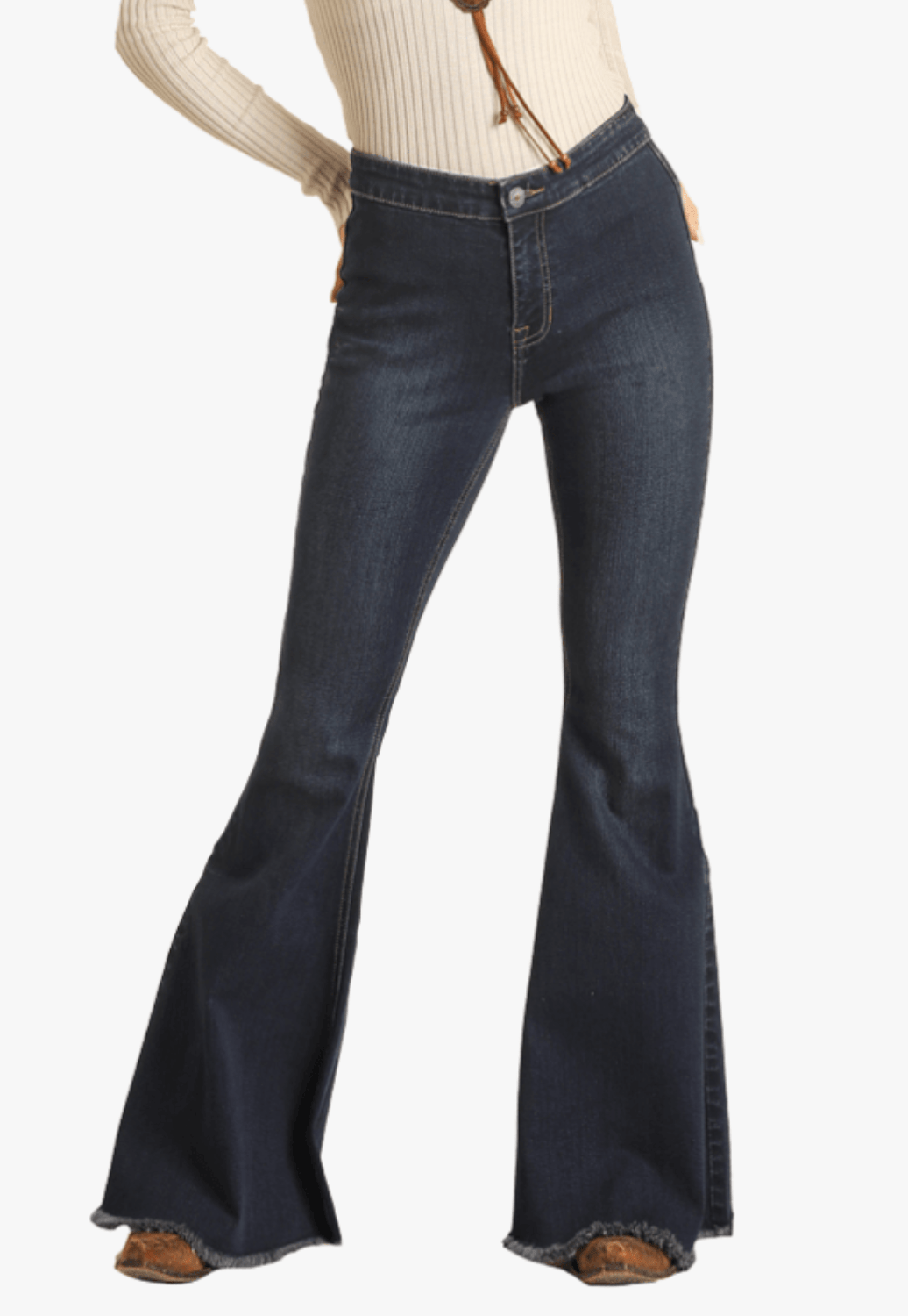 Rock and Roll CLOTHING-Womens Jeans Rock and Roll Womens Bell Bottom Jean