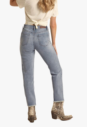 Rock and Roll CLOTHING-Womens Jeans Rock and Roll Womens Cropped Jean