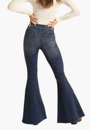 Rock and Roll CLOTHING-Womens Jeans Rock and Roll Womens Flare Jean