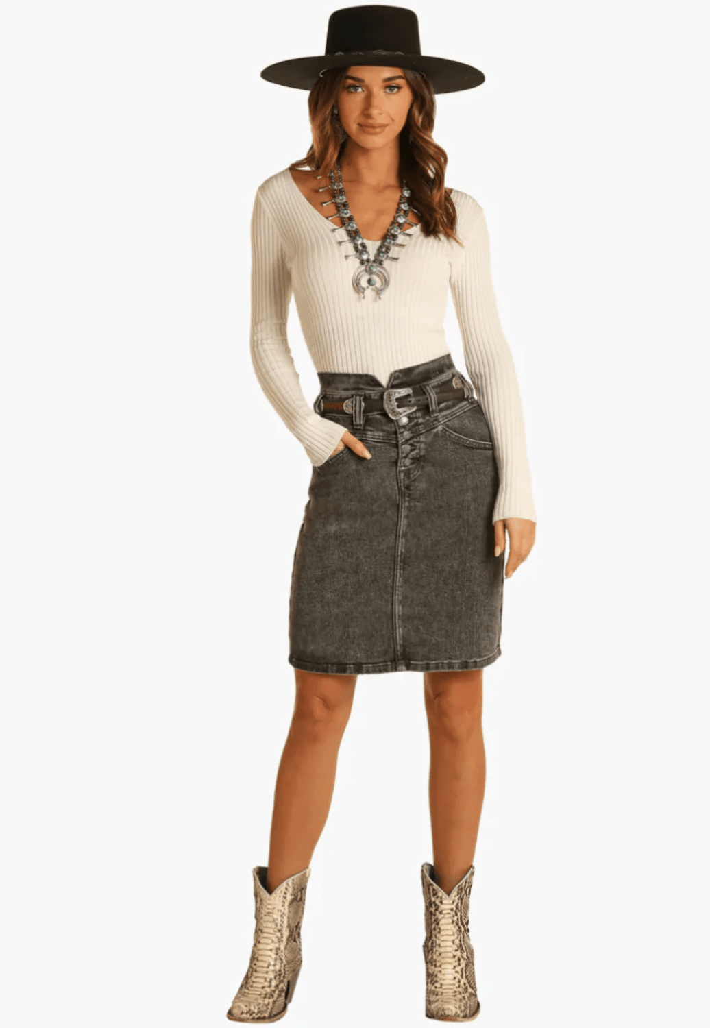 Rock and Roll CLOTHING-Womens Skirts Rock and Roll Womens High Rise Skirt