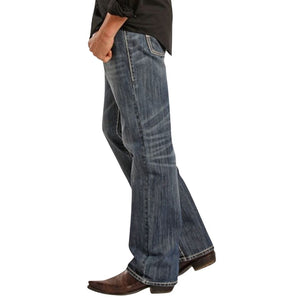 Rock and Roll CLOTHING-Mens Jeans Rock&Roll Mens Double Barrel Straight Jean