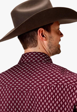 Roper CLOTHING-Mens Long Sleeve Shirts Roper Mens Amarillo Collection Long Sleeve Shirt