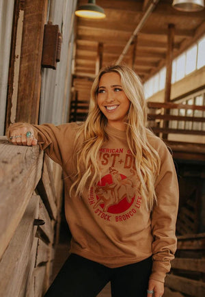 Rust and Dust CLOTHING-Womens Pullovers Rust & Dust Womens Kendall Fleece Crew