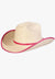 Sunbody HATS - Straw OSFA / Shocking Pink Sunbody Kids Cattleman Bound Guat Hat Pink