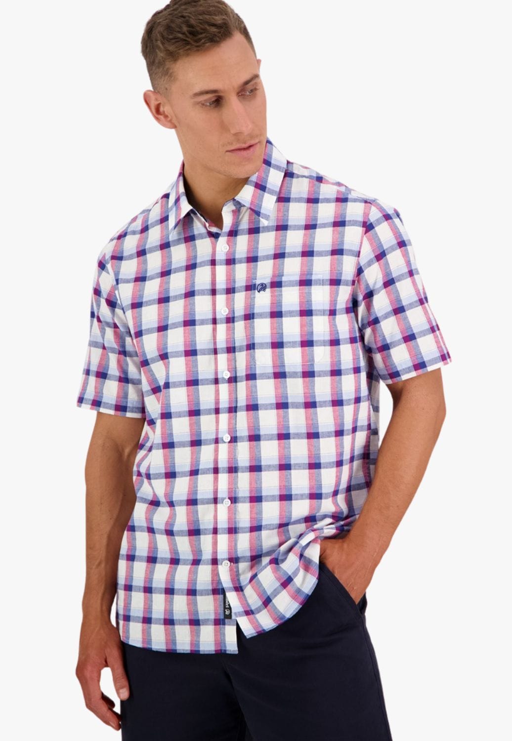 Swanndri CLOTHING-Mens Short Sleeve Shirts Swanndri Mens Grenda Short Sleeve Shirt