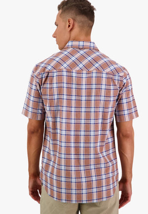 Swanndri CLOTHING-Mens Short Sleeve Shirts Swanndri Mens Kennedy Point Short Sleeve Shirt