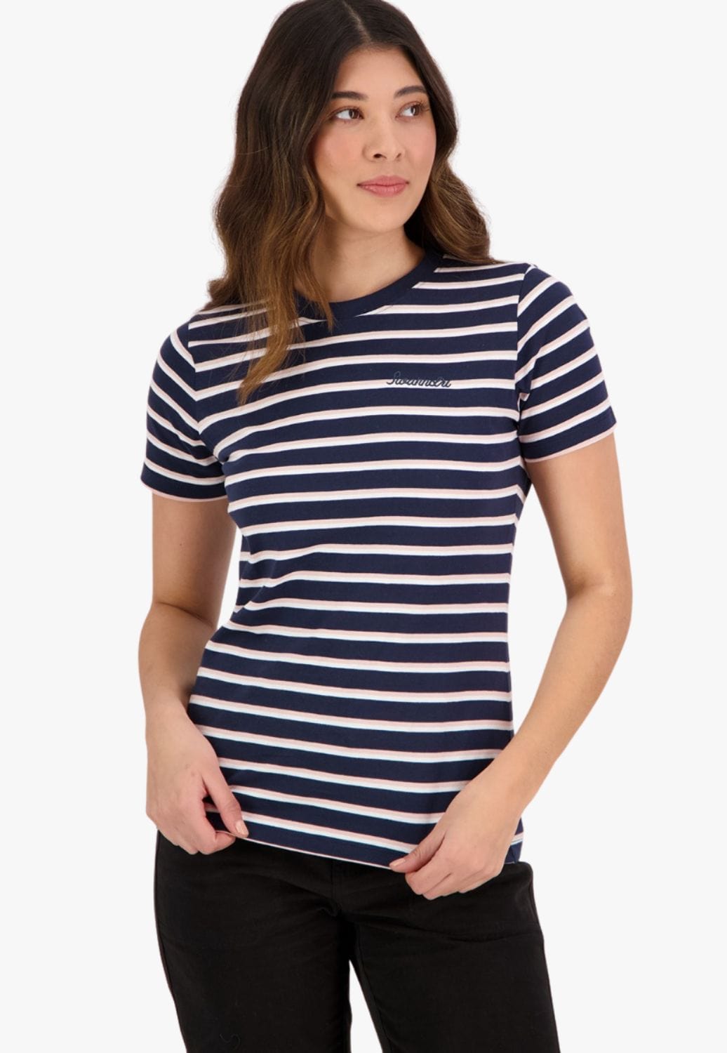 Swanndri CLOTHING-WomensT-Shirts Swanndri Womens Empire Stripe T-Shirt