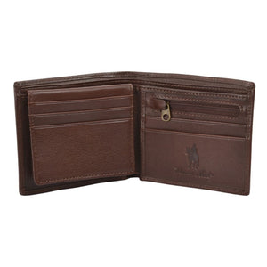 Thomas Cook ACCESSORIES-Mens Wallets LIGHT BROWN Thomas Cook Mens Leather Edged Wallet