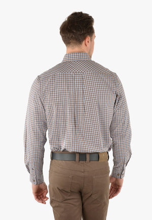 Thomas Cook CLOTHING-Mens Long Sleeve Shirts Thomas Cook Mens Clarke Check Long Sleeve Shirt