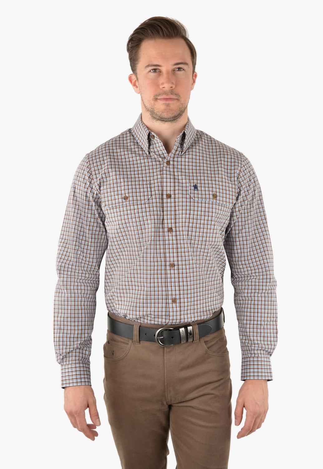 Thomas Cook CLOTHING-Mens Long Sleeve Shirts Thomas Cook Mens Clarke Check Long Sleeve Shirt
