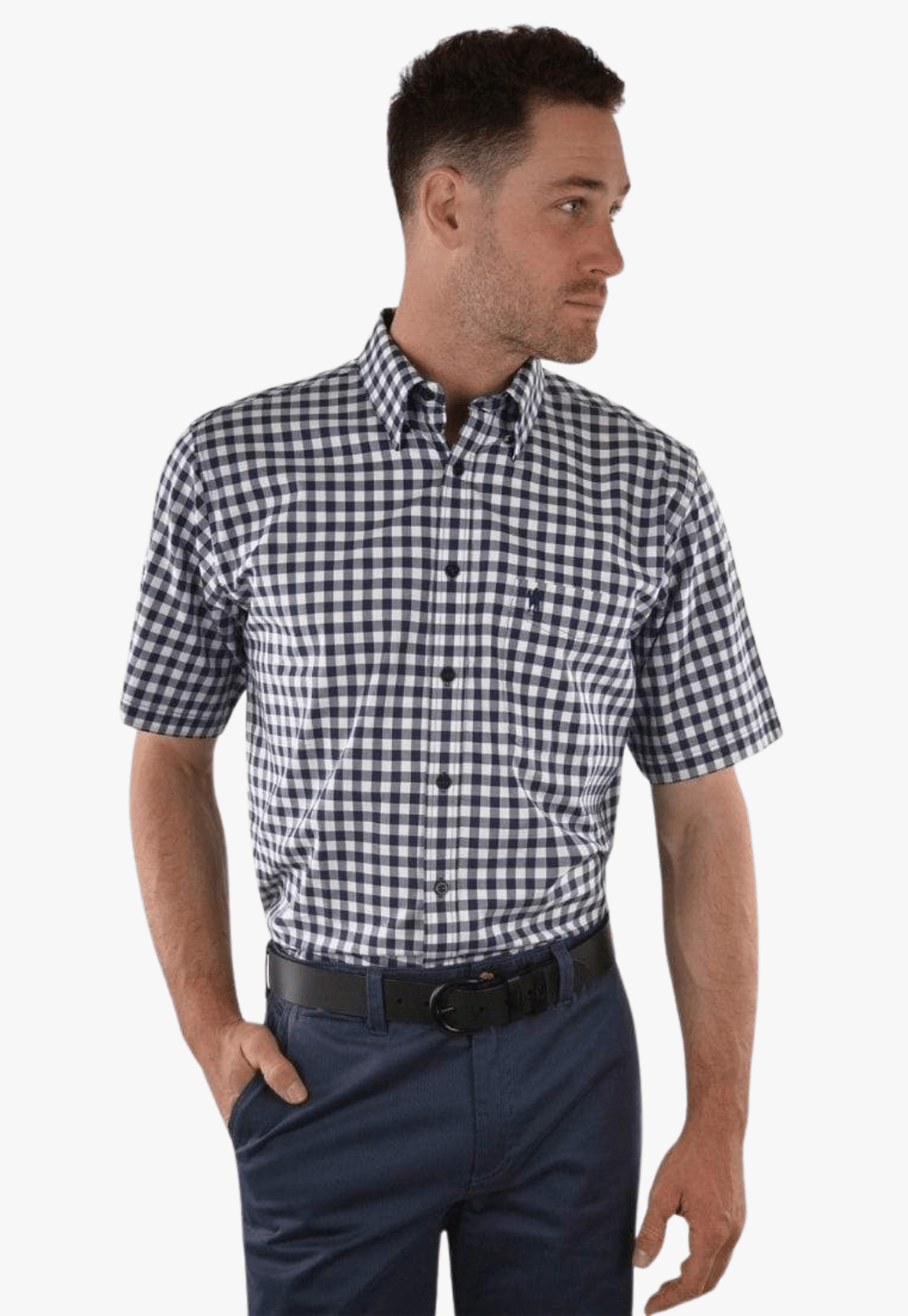 Thomas Cook CLOTHING-Mens Short Sleeve Shirts Thomas Cook Mens Edward Short Sleeve Shirt