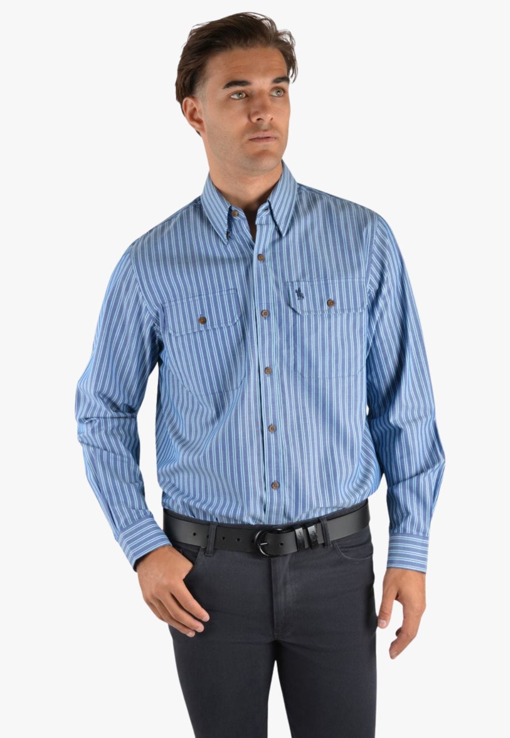 Thomas Cook CLOTHING-Mens Long Sleeve Shirts Thomas Cook Mens Heath Long Sleeve Shirt