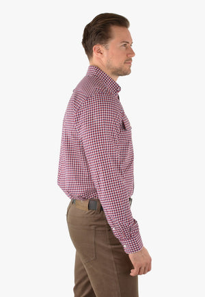 Thomas Cook CLOTHING-Mens Long Sleeve Shirts Thomas Cook Mens Hume Check Long Sleeve Shirt
