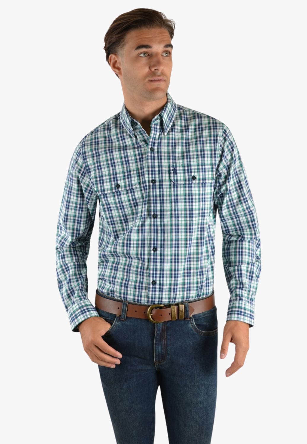 Thomas Cook CLOTHING-Mens Long Sleeve Shirts Thomas Cook Mens Jackson Long Sleeve Shirt