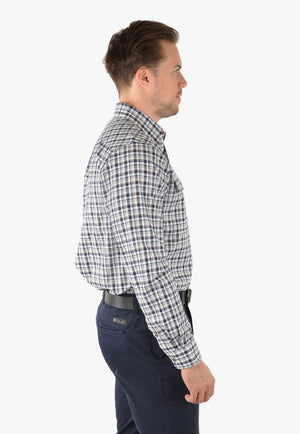 Thomas Cook CLOTHING-Mens Long Sleeve Shirts Thomas Cook Mens Stephens Check Long Sleeve Shirt