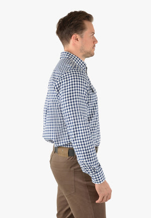 Thomas Cook CLOTHING-Mens Long Sleeve Shirts Thomas Cook Mens Sweeney Check Long Sleeve Shirt